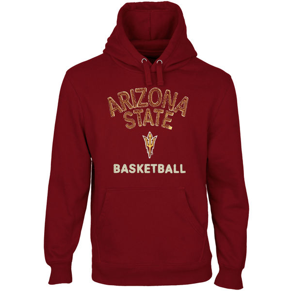 Men NCAA Arizona State Sun Devils Heritage Custom Sport Pullover Hoodie Maroon
